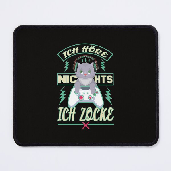 Item preview, Ich Hore Nichts Ich Zocke Cat Funny designed and sold by verdecuddly.