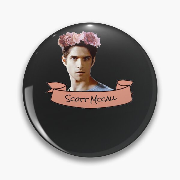 Item preview, scott mccall flower crown sticker Sticker designed and sold by ChristinaWienho.