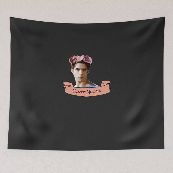 Item preview, scott mccall flower crown sticker Sticker designed and sold by ChristinaWienho.