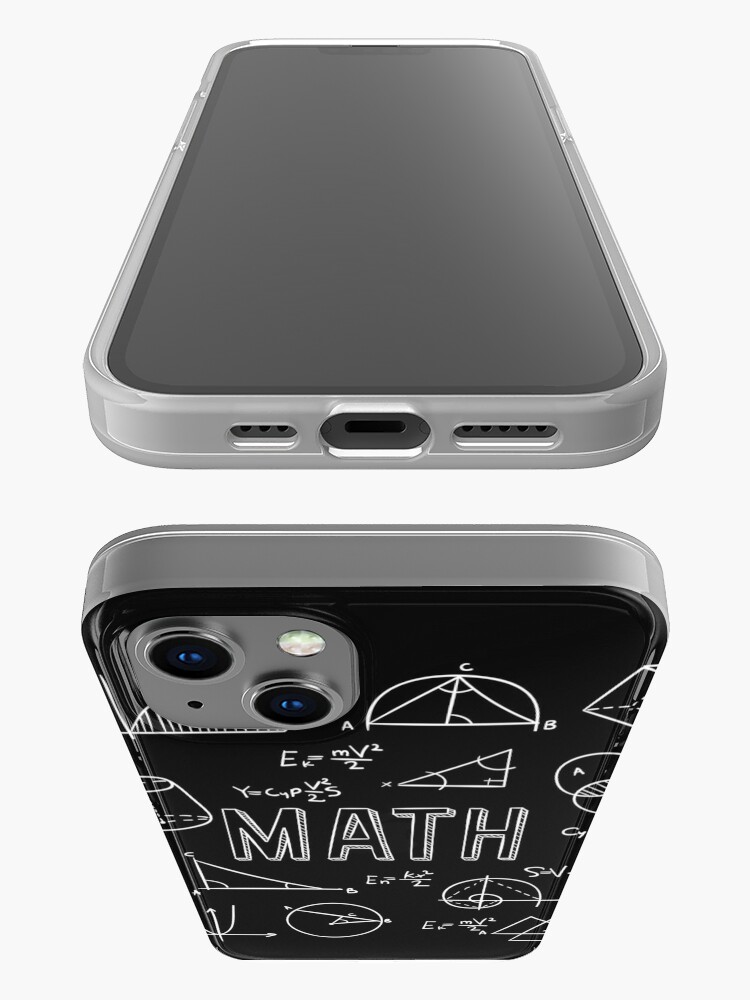 Disover Incredible Design For Math Lovers. Math Chalkboard. Math Teachers iPhone Case