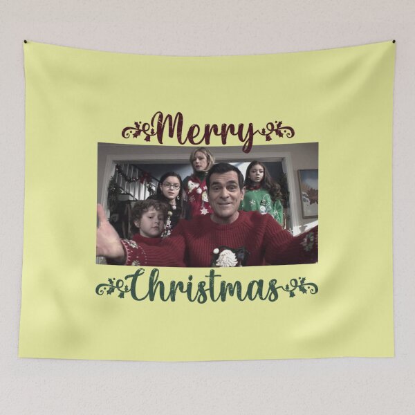 Item preview, Dunphy family from Modern Family Merry Christmas greeting card    designed and sold by DillonMoen.