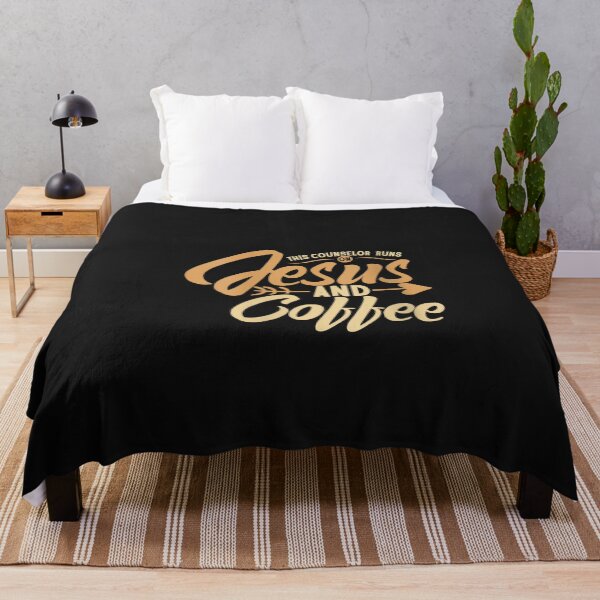 Item preview, Womens Coffee for Counselor This Counselor runs on Jesus & Coffee V-Neck T-Shirt designed and sold by shop luisant.