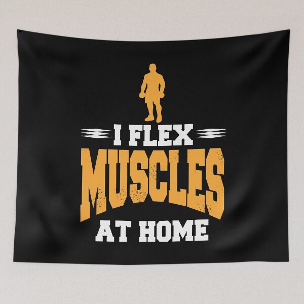 Item preview, I flex Muscles at Home Fitness Motivational Gym designed and sold by NeXore.
