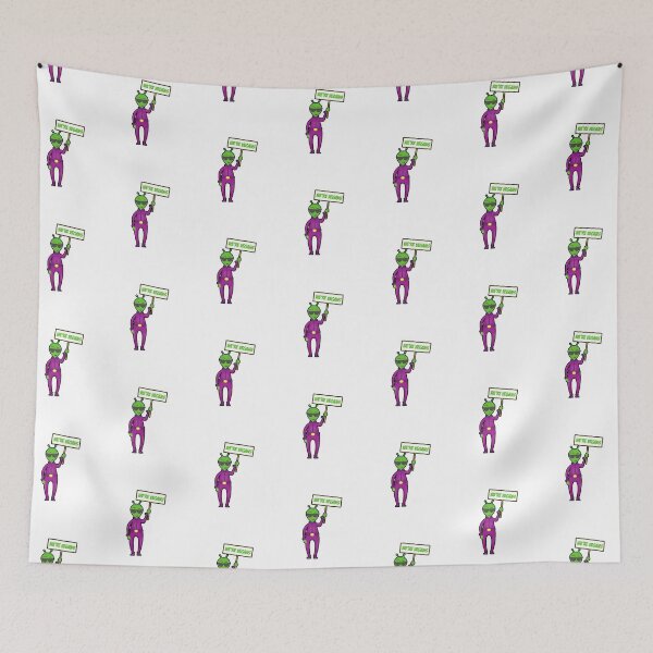 Item preview, WE'RE VEGANS ALIEN Sticker VEGAN Vegetables Beautiful Caligraphy Veganism - Powered by Plants  designed and sold by andrei49387.