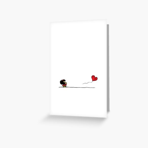 Mafalda heart Greeting Card