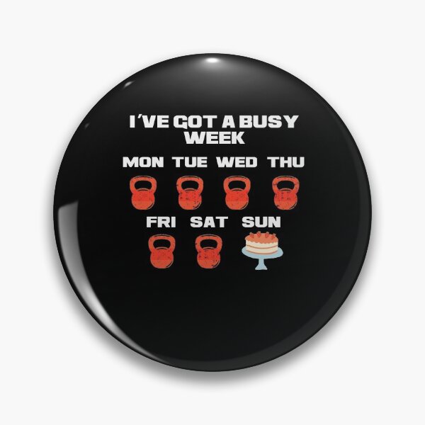 Item preview, I've got a busy week - Home Fitness and Cheat Day designed and sold by NeXore.