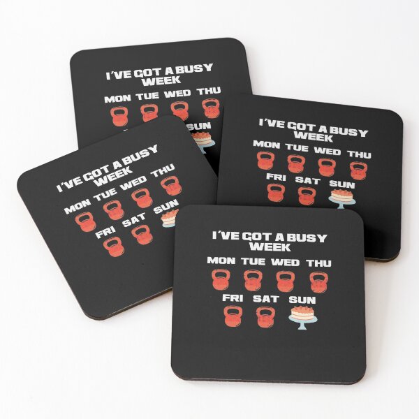 Item preview, I've got a busy week - Home Fitness and Cheat Day designed and sold by NeXore.