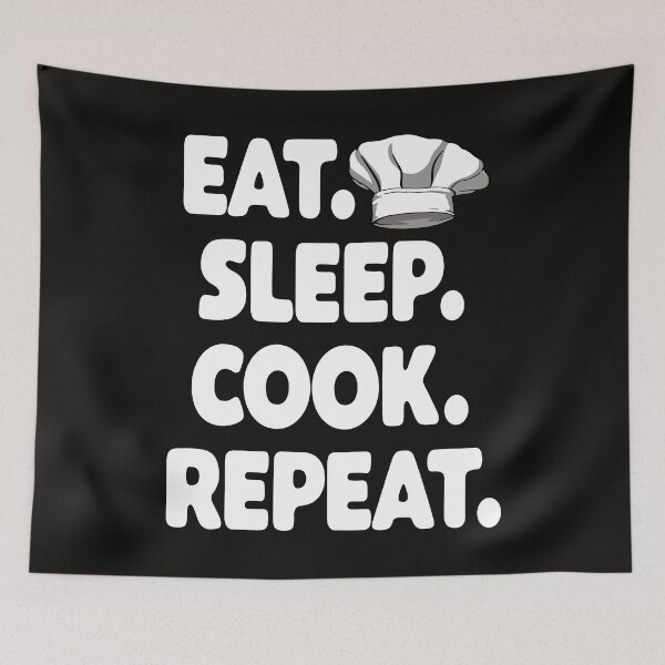 Item preview, Eat Sleep Cook Repeat designed and sold by Bendthetrend.