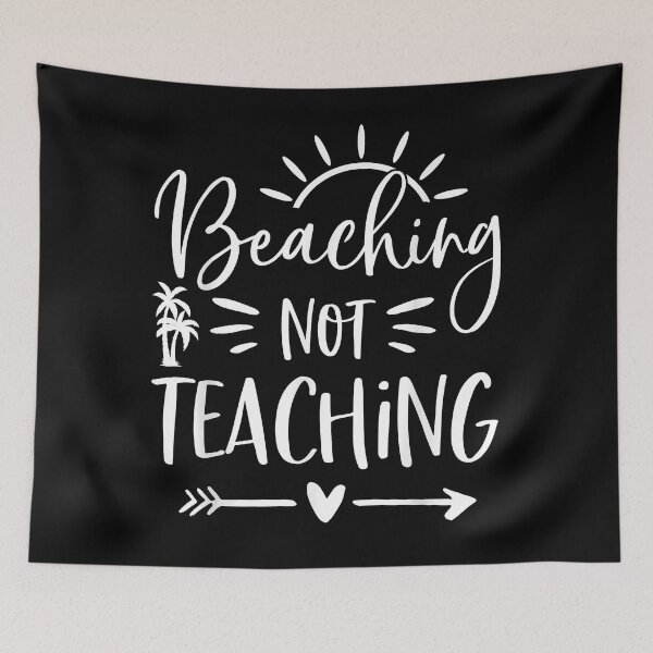 Item preview, Beaching Not Teaching Summer Vacation Funny Teacher Gift T-Shirt designed and sold by LarryMcclish.