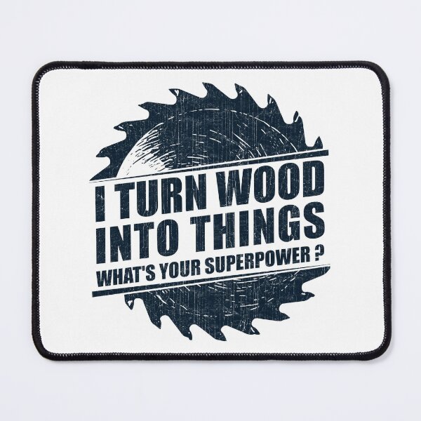 Item preview, Mens I Turn Wood into Things Superpower Woodworking print designed and sold by theodoros20.