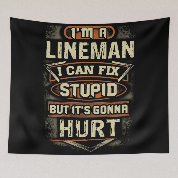 Item preview,  I Can't fix Stupid Funny Electrician Lineman quotes saying gift designed and sold by BrennaEirlys.