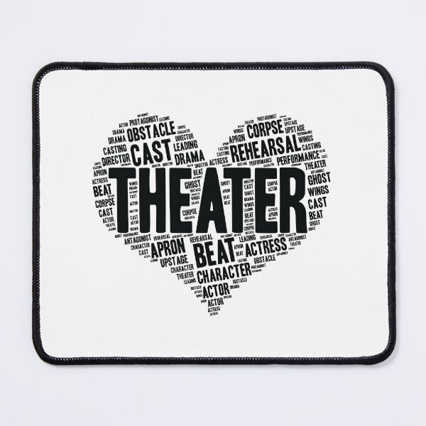 Item preview, Theater Gifts Heart Drama Love Actress Actor graphic designed and sold by theodoros20.