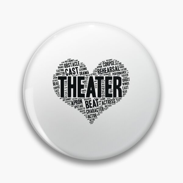 Item preview, Theater Gifts Heart Drama Love Actress Actor graphic designed and sold by theodoros20.