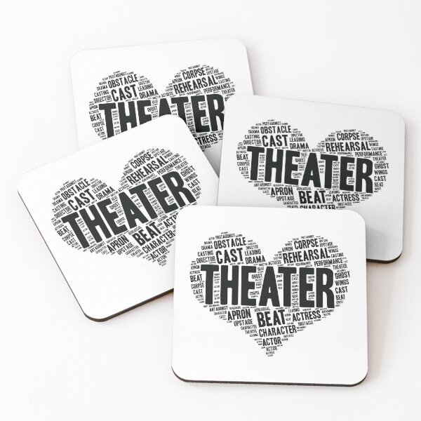 Item preview, Theater Gifts Heart Drama Love Actress Actor graphic designed and sold by theodoros20.