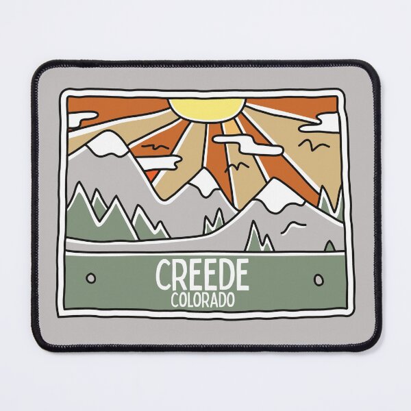 Item preview, Creede Colorado - CO Mountain Forest Scene Hiking Doodle designed and sold by palmettodigital.