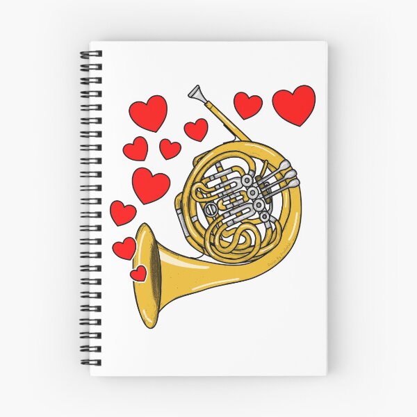 Item preview, Valentines Day French Horn Player Musician designed and sold by doodlerob.
