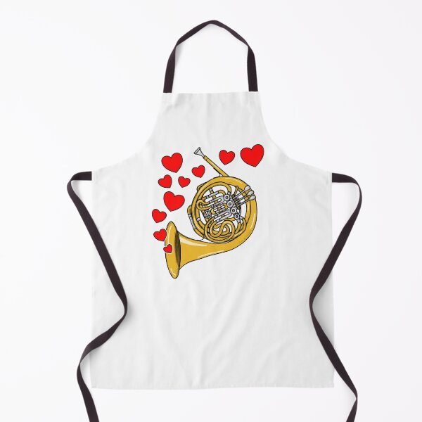 Item preview, Valentines Day French Horn Player Musician designed and sold by doodlerob.
