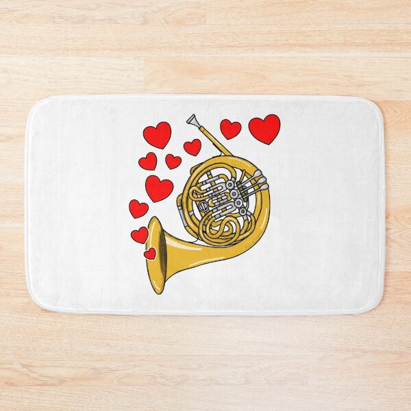 Item preview, Valentines Day French Horn Player Musician designed and sold by doodlerob.