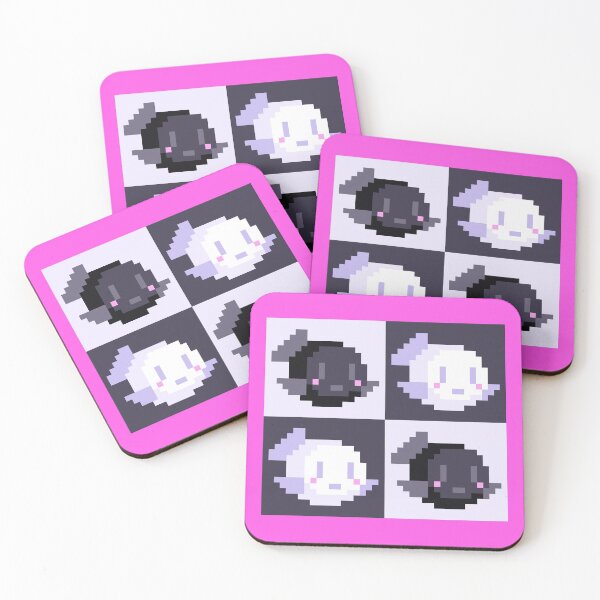 Item preview, Black and White Colors Pixel Blowfish designed and sold by rin3d .