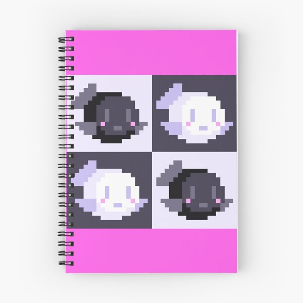 Item preview, Black and White Colors Pixel Blowfish designed and sold by rin3d .