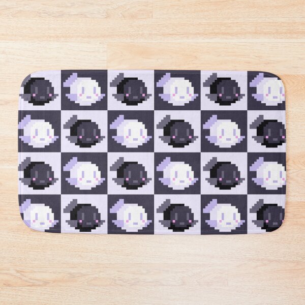 Item preview, Black and White Colors Pixel Blowfish designed and sold by rin3d .
