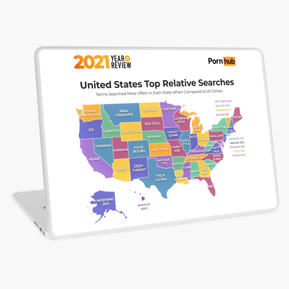 PHub map 2021 united states searches