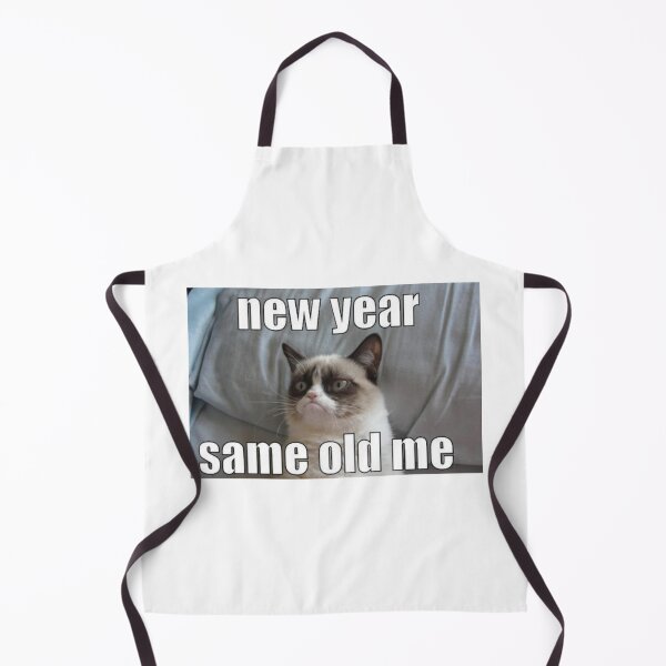 Item preview, ~ New Year Same Old Me [ Cat meme ]  designed and sold by sahereative-03.
