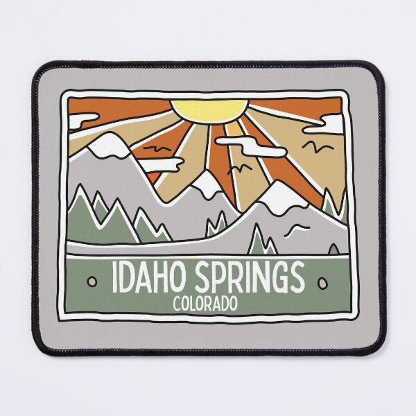 Item preview, Idaho Springs Colorado - CO Mountain Forest Scene Hiking Doodle designed and sold by palmettodigital.