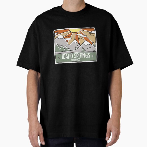 Item preview, Idaho Springs Colorado - CO Mountain Forest Scene Hiking Doodle designed and sold by palmettodigital.