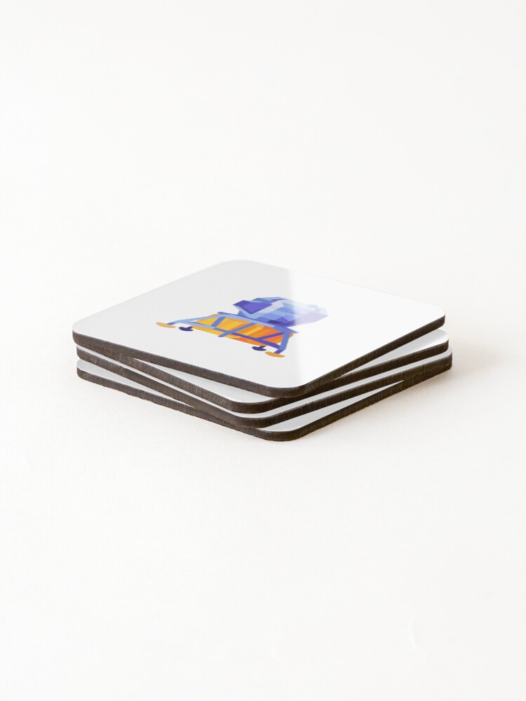 Thumbnail 4 of 5, Coasters (Set of 4), Apollo Lunar Module designed and sold by blipskr.