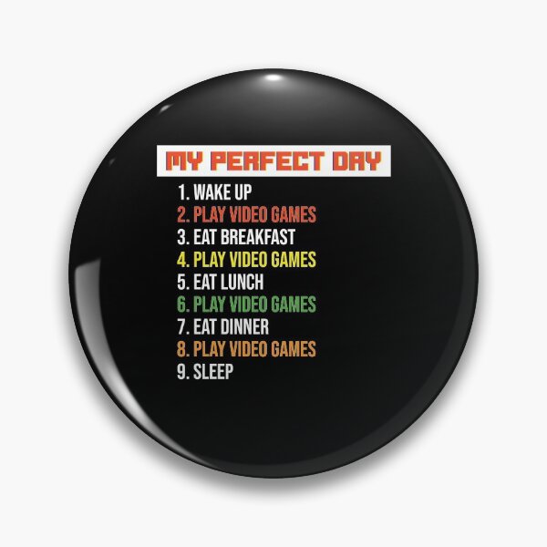 Item preview, Gamer Perfect Day, My Perfect Day , Funny Gaming Gift For Couples, Humour Gaming Present For Boys, Best Christmas Presents For Pc Gamers, For Computer Gamers designed and sold by RedHive.