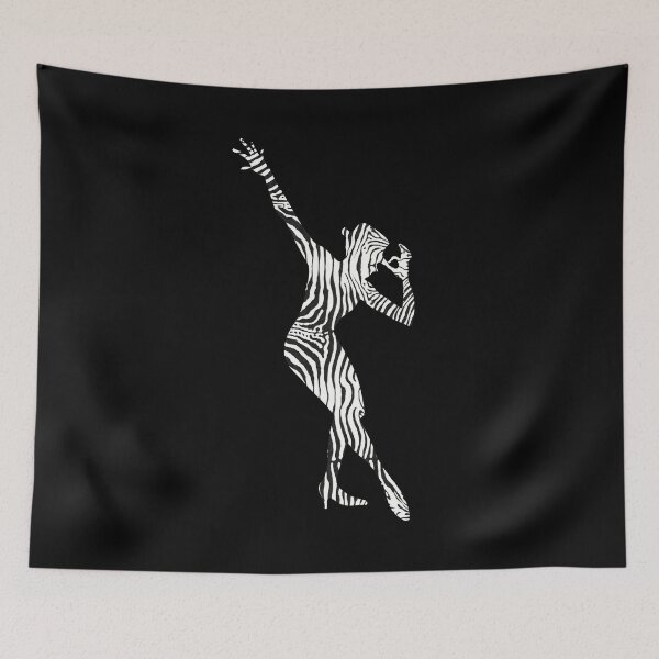 Item preview, JAZZ DANCER SILHOUETTE - ZEBRA TEXTURE designed and sold by KoolDsignsDANCE.