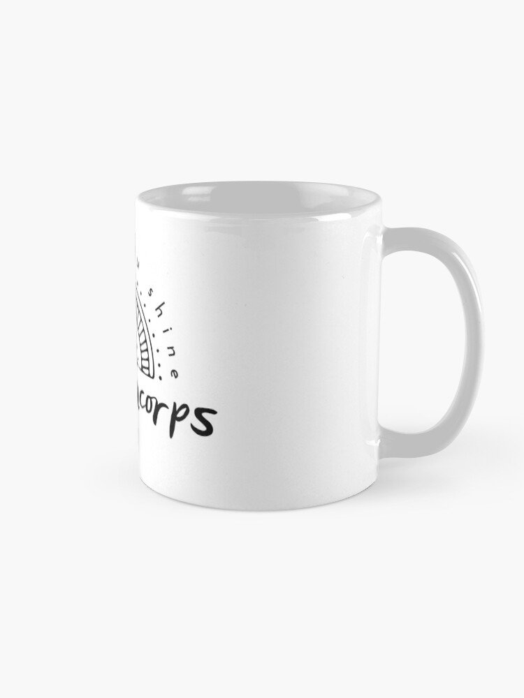 Alternate view of helping you shine! black Coffee Mug