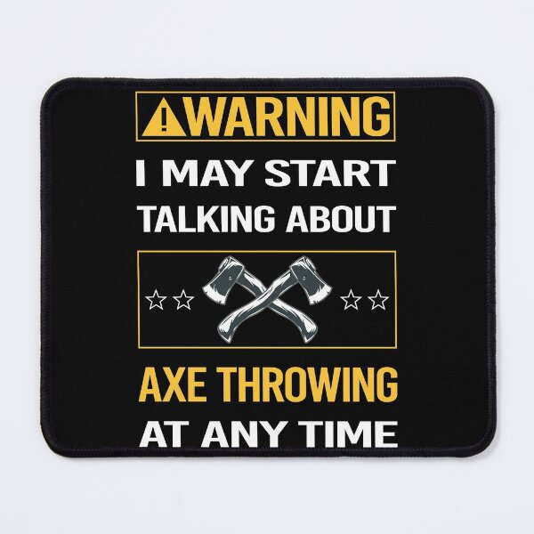 Item preview, Funny Warning Axe Throwing designed and sold by ArydeaNoriega.