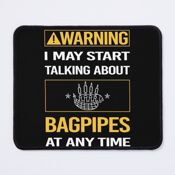 Item preview, Funny Warning Bagpipe Bagpipes Bagpiper designed and sold by ArydeaNoriega.