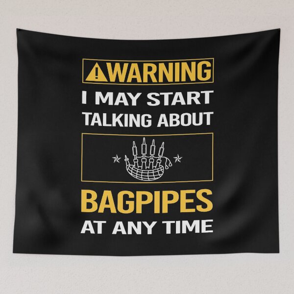 Item preview, Funny Warning Bagpipe Bagpipes Bagpiper designed and sold by ArydeaNoriega.