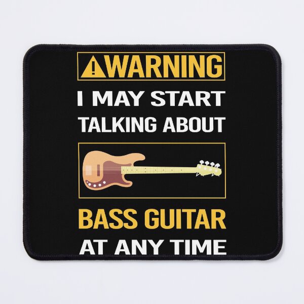Item preview, Funny Warning Bass Guitar designed and sold by ArydeaNoriega.