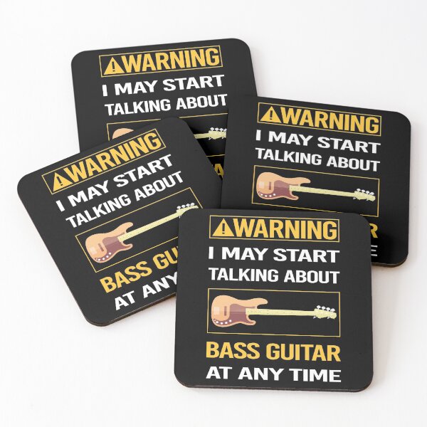 Item preview, Funny Warning Bass Guitar designed and sold by ArydeaNoriega.