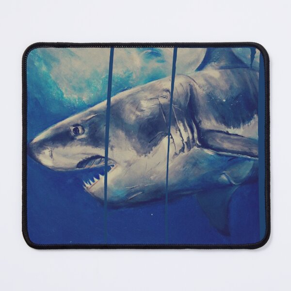 Item preview, Vintage Bleu Shark for sharks and ocean lovers designed and sold by Faty-Za.