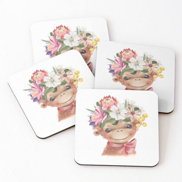 Item preview, monkey watercolor portraits designed and sold by Hartics.