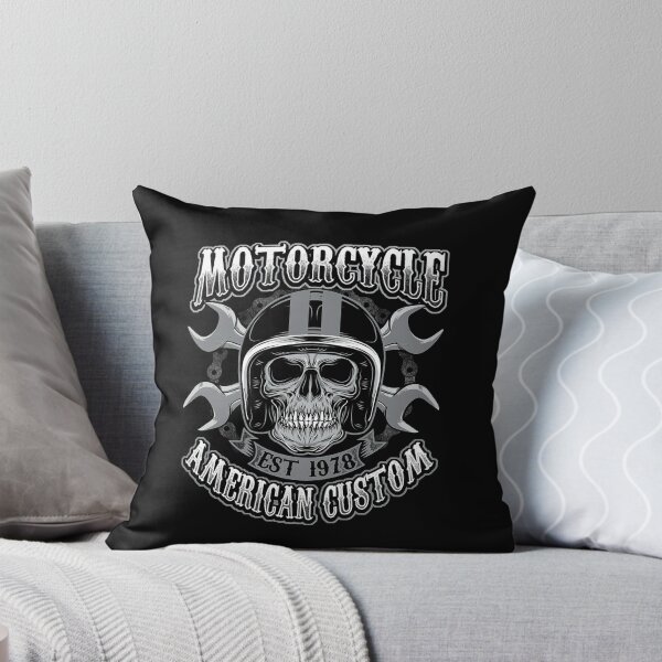 Item preview, Skull Biker Motorcycle Hoodie Helmet American 1978 designed and sold by vuhungbnz.
