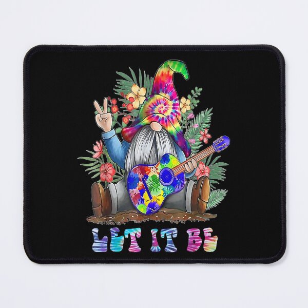 Item preview, Tie Dye Gnome Peace Playing Guitar Hippie Gnome Colorful designed and sold by Gaulen.