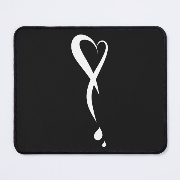 Item preview, Heart as exclamation point, bleeding heart, hand drawn/hand painted designed and sold by funnycolors.