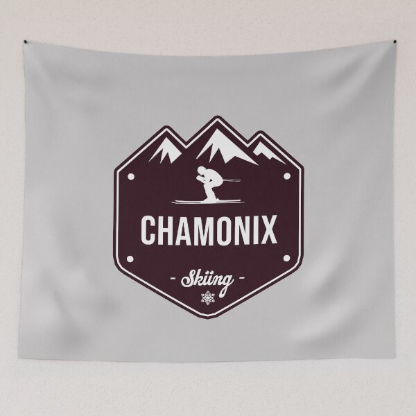 Item preview, Chamonix skiing sign designed and sold by chrlalexandru.