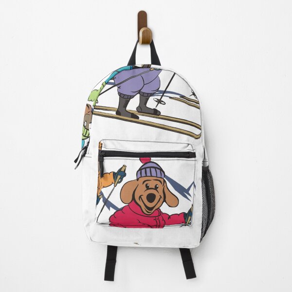 Item preview, Three Cartoon Dogs Skiing designed and sold by pixelspantry.