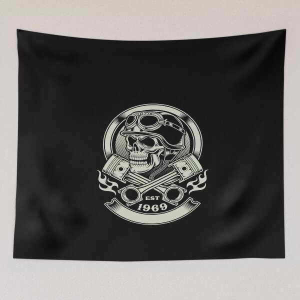 Item preview, Skull Motorcycle Hoodie Biker Helmet designed and sold by vuhungbnz.