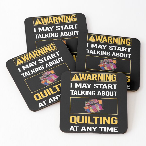 Item preview, Funny Warning Quilting Quilt Quilter designed and sold by FulviaContreras.
