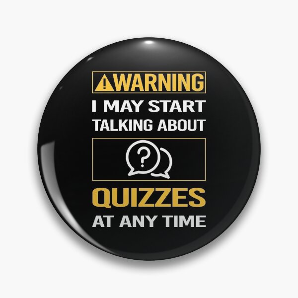 Item preview, Funny Warning Quizzes Quiz designed and sold by FulviaContreras.