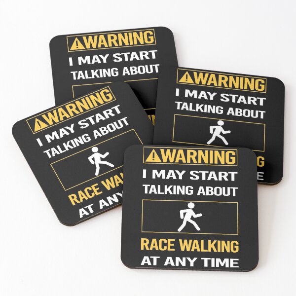 Item preview, Funny Warning Race Walking designed and sold by FulviaContreras.