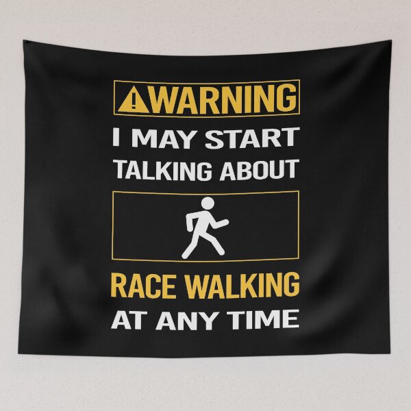 Item preview, Funny Warning Race Walking designed and sold by FulviaContreras.